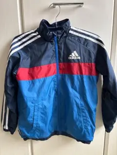 adidas ウィンドブレーカー ネイビー 140