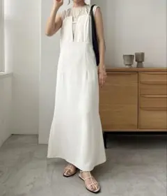 CAPRICIEUX LE'MAGE スリットネックキャミワンピース