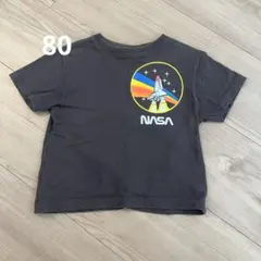 zara nasa Tシャツ 80 チャコール ブラックのサムネイル