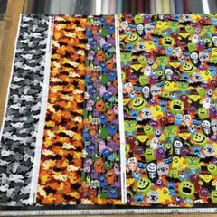 ハロウィン柄生地 カットクロス セット4枚 - メルカリ