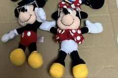 ミニー&ミッキーマウス(サングラス) キーチェーンストラップセット
