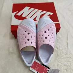 〈新品〉NIKE サンダルAQUA SANDAL 4Y ピンク/ホワイト