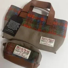 ハリス・ツイード　ミニトートバッグ&ポーチセット　ANAオリジナル　新品タグ付きのサムネイル