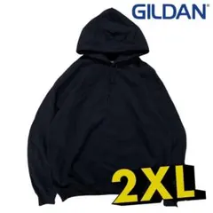 GILDAN ギルダン パーカー ブラック　黒 2XL　無地　フーディー