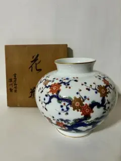 深川製磁 宮内庁御用達 菊 花瓶 陶器製 桜 木箱付き - メルカリ