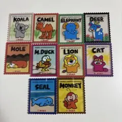 たべっ子どうぶつ 切手風アクリルステッカー