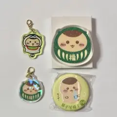 ちいかわ　もぐもぐ川越　バッジ　アクリル　スタンド　チャーム　6連チャーム　4点