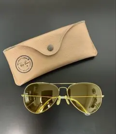 【美品希少】70s B&L RAY-BAN アビエーター　イエローレンズ　62