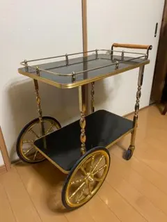 光家具 アンティーク調 キッチンワゴン キッチンカート サービスワゴン