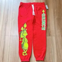 6-88グリンチ スウェットパンツ XXL クリスマス 冬 赤 レッド ズボン