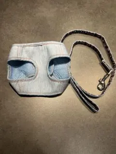 超小型犬　猫用ハーネス・リードセット 　コットンデニム