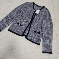 ツイードジャケット ネイビー