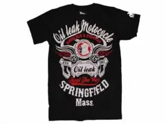 オイルリーク(OIL LEAK)バイカー系Tシャツ 新品 Mサイズ 黒 8
