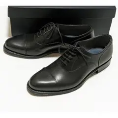 希少新品72600円☆三陽山長 シボ革カタオシレザー黒 革靴ビジネス 