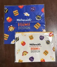 マクドナルド福袋　2025 BEAMSコラボ クリーナークロス ポーチ　セット