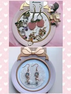 ハンドメイド❤️猫ちゃんチャームセット