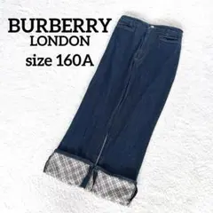 美品✨BURBERRY LODON 160 デニムパンツ ネイビー ノバチェック