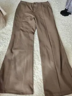 GU スラックスパンツ 茶色