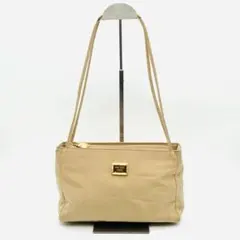 NINA RICCI ニナリッチ ショルダーバッグ ベージュ ゴールド金具 伊製
