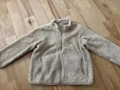 UNIQLO フリースジャケット ベージュ　120cm