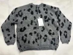 ヒョウ柄 グレー セーター Fサイズ