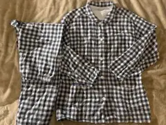 無印良品チェック柄コットンパジャマ Lサイズ