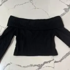 SHEIN オフショルダー ブラック トップス 長袖 S