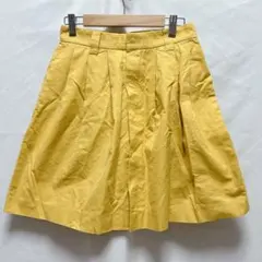 美品 MACPHEE トゥモローランド マスタード イエロー スカート プリーツのサムネイル