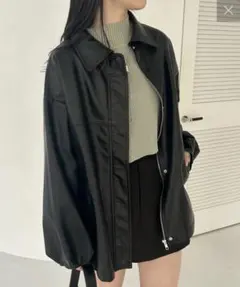 mystic ミスティック フェイクレザージャケット ブラック 新品未使用タグ付