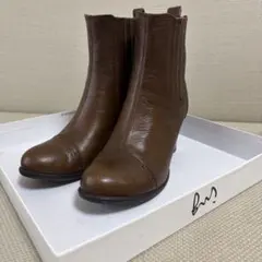 ing レザーショートブーツ ブラウン 22cmのサムネイル