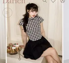 ダーリッチ　ドッキングチェックフレアワンピ