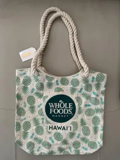 [新品・未使用]ホールフーズマーケット ハワイトートバッグ　エコバッグ