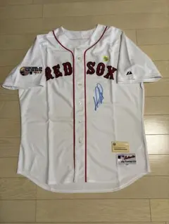 スタイナー&MLB機構W証明 D.オルティーズ 直筆サイン 2007WSジャージ