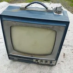 台付 真空管テレビ 三菱 当時物 昭和 レトロ ブラウン管 家電 テレビ