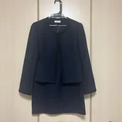 ネイビー ツイードスーツ セット
