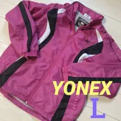 YONEX★ヒートカプセルウィンドブレーカーピンク黒L★ソフトテニスバドミントン