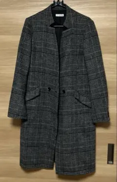 a.V.V. standard チェスターコート グレー系チェック