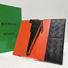 681✨美品✨ ボッテガヴェネタ 長財布 イントレチャート オーガナイザー 黒