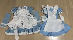 アリス 水色ドレスとエプロンセット ディズニー ハロウィン 子供用　2着