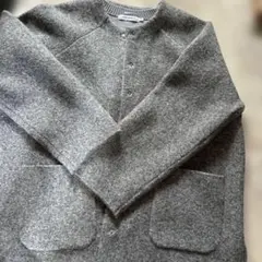 AMERICAN HOLIC ノーカラージャケット M グレー