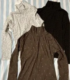UNIQLO KIDS ユニクロ キッズ 長袖Tシャツ3点セット①サイズ130