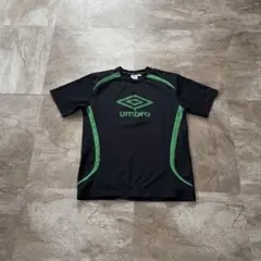00s UMBRO ゲームシャツ Black Green street Y2Kのサムネイル