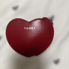 YAHKI ハート型コインケース 赤
