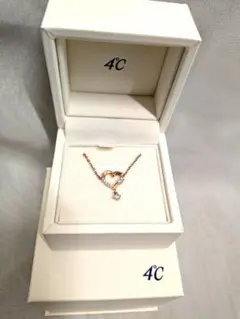 ✦４℃✦シルバーGP ハート型ネックレス