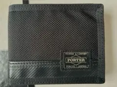 PORTER ポーター 二つ折り財布 ブラック ヒートウォレット