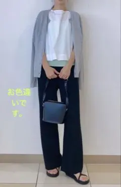 美品！ユニクロ☆ ウォッシャブルニットリブパンツ　M ダークグリーン