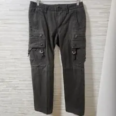 TAKEO KIKUCHI タケオキクチ カーゴパンツ カーキ ワールド