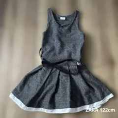 ZARA チェック柄 Aラインワンピース 122 cm 女の子　ワンピ