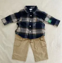 【新品タグ付 】babyGAP ネルシャツ・カーゴパンツ 6-12ヶ月