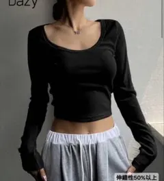 ゆ 様 専用 Dazy ブラック 長袖カットソー